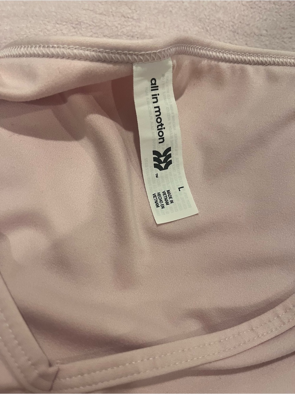Light pink workout top & leggings - Picture 4 of 7